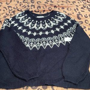 Old Navy Fair Isle Navy Sweater XS